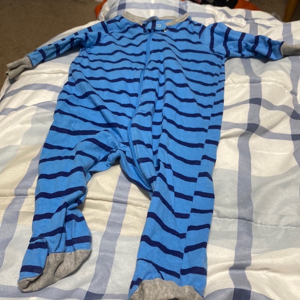 Dark blue striped pjs
